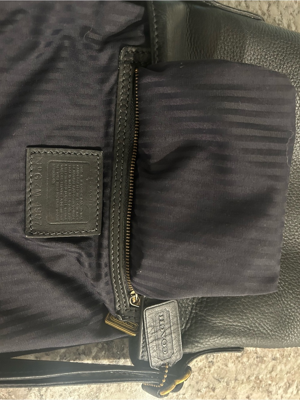 1997 Vintage Coach Sonoma Bucket Zip Bag - Picture 9 of 14